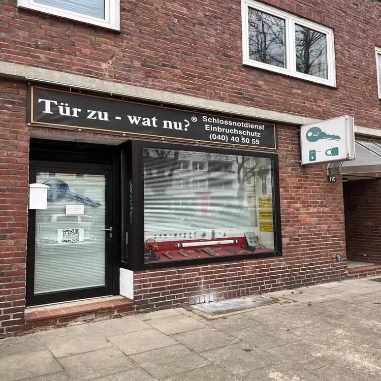 Ladengeschäft von Fred Borchardt Sicherheitstechnik nahe Hamburg-Eimsbüttel